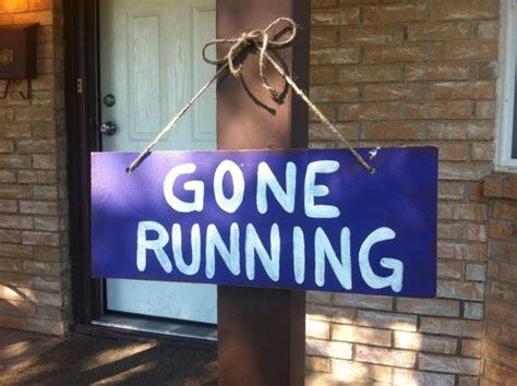 Gone Running Wood Hanging Sign By Naomiscustomts On Etsy 3000