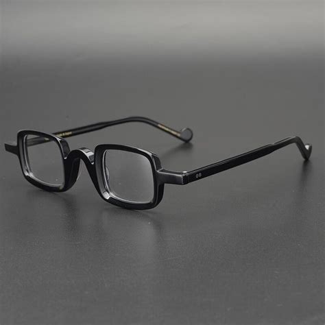 Acetate Small Round Glasses Men Retro Vintage Square Eyeglasses Frame
