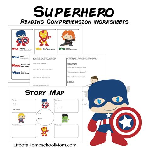 Superhero Reading Comprehension Pack Mom For All Seasons