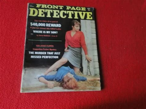 VINTAGE REAL CRIME Detective Magazine Front Page Detective Nov XX PicClick