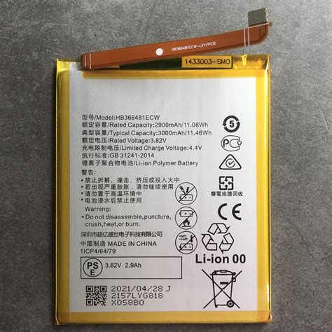 Original New Hb366481ecw 3000mah Battery For Huawei Y6 2018 Y6 Prime