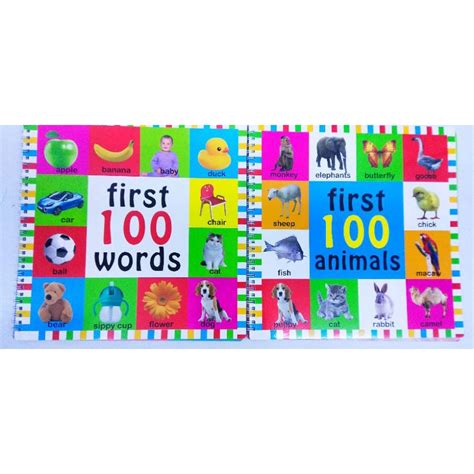 Big First 100 Words First 100 Animals Book Shopee Philippines