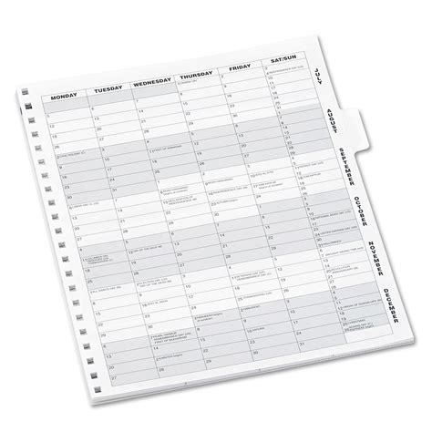 Monthly Planner Refill By At A Glance® Aag7092380
