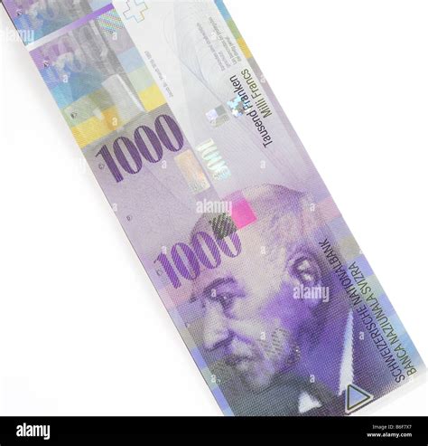 1000 Or One Thousand Swiss Franc Bank Note Switzerland Stock Photo Alamy