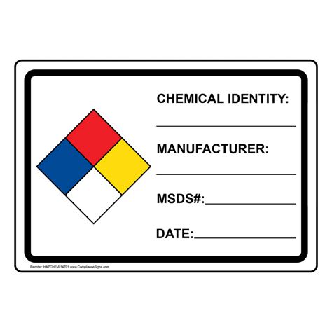 Hazardous Material Hazmat Sds Msds And Right To Know Signs