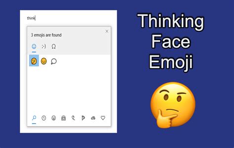 How To Type Thinking Face Emoji 🤔 With Keyboard Webnots