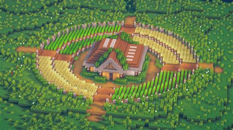 Minecraft How To Build A Crop Farm House Minecraft Farm Minecraft