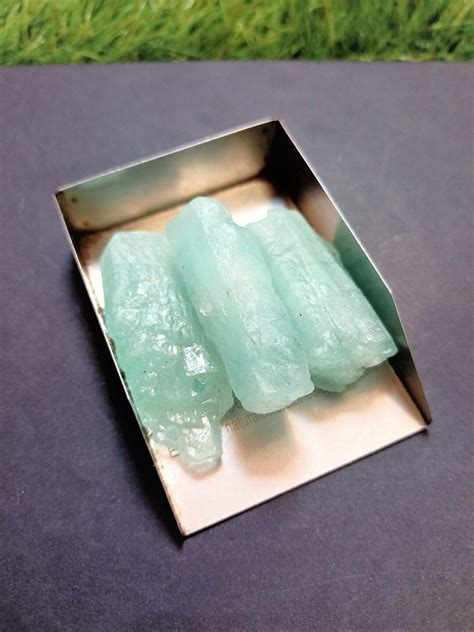 Natural Raw Aquamarine Crystal Untreated Rough Chunks Aaa Quality