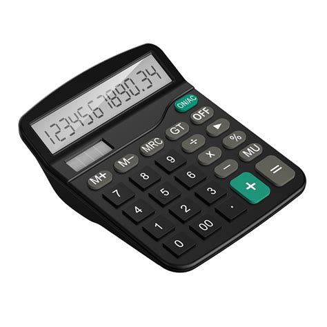 Portable Standard Function Business Desktop Calculator 12-digit LCD ...