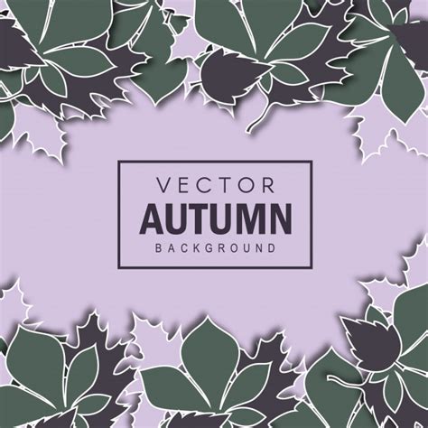 Elegant Vector Autumn Background Free Vector
