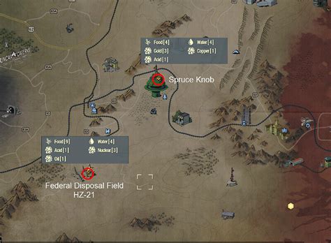 Fallout 76 All Workshop Locations Resource Yields Guide