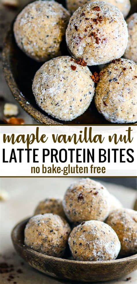 No Bake Maple Vanilla Latte Protein Bites Are Grain Free Gluten Free