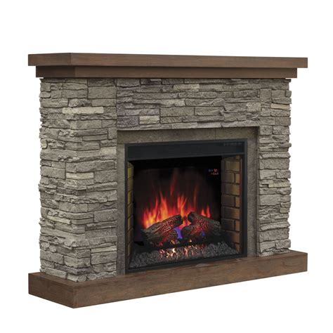 Electric Fireplaces Lowes Boston Loft Furnishings 4475 In W Mahogany