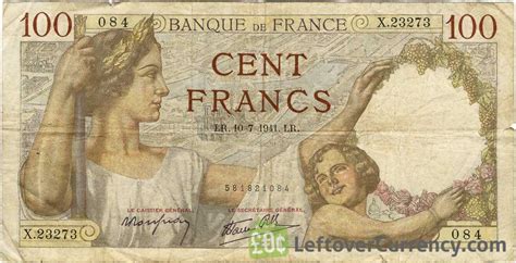 French Francs Banknote Sully Exchange Yours For Cash Today