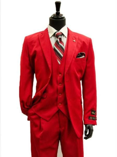 3 Piece Designer Suit Falcone Clothing Line Suit Two Butto