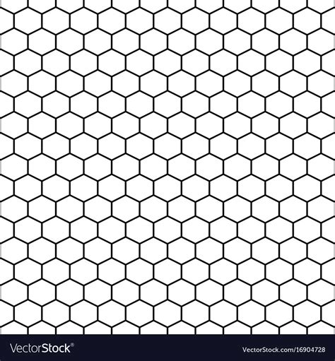 Hexagon Grid Cells Seamless Pattern Royalty Free Vector