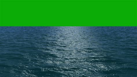 Sea On A Green Screen Background Stock Footage Video 11434028