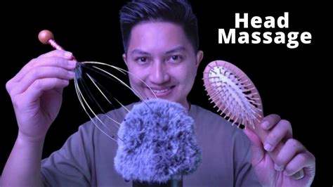 asmr head massage 💆🏻 99 99 making relax and sleep fast youtube