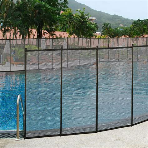 Costway 4x48 In Ground Swimming Pool Safety Fence Section 4 Set 4x12