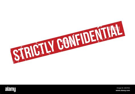 Strictly Confidential Rubber Grunge Stamp Seal Vector Stock Vector