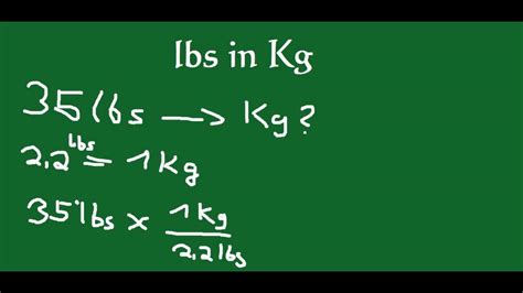 Converting lbs to kg - lbs in Kg umrechnen - YouTube