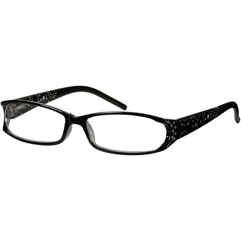 M Readers Eva Black 1 25 Reading Glasses With Case