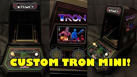 Awesome Tron Custom Arcade Mini Tabletop Handheld Game Youtube