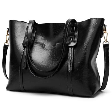 Lozodo Women Top Handle Satchel Handbags Shoulder Bag Tote Purse Dark Brown Womens Designer