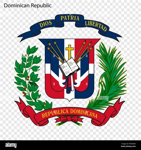 Symbol Of Dominican Republic National Emblem Stock Vector Image And Art