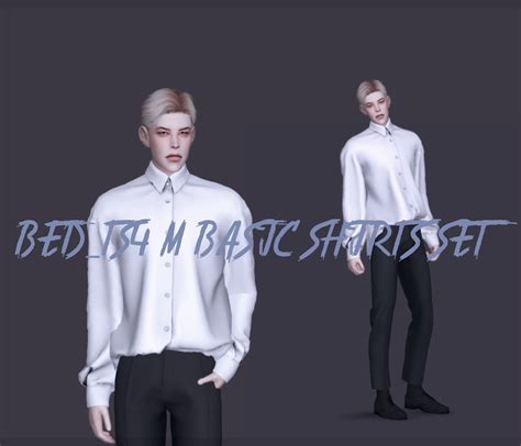 Iridescent — Bedts4 M Basic Shirts Set Meshandtexture By