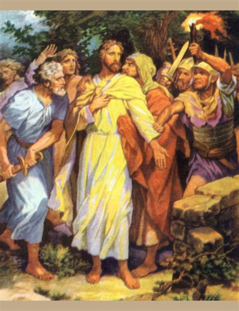 Jesus Kissed By Judas Easter Pic The Scripture Lady