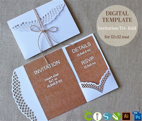 Pocket Wedding Invitation Template