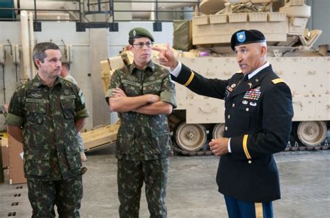 Brazilian Officers Meet With 1st Inf Div Soldiers Leaders Article