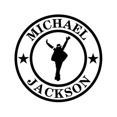 Simple Color Vinyl Michael Jackson Logo Stickers Factory