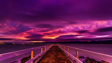 Sunset Purple Wallpapers Wallpaper Cave