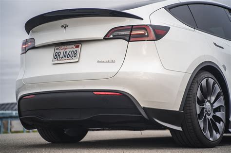 Tesla Model Y Carbon Fiber Performance Rear Spoiler Teslarati Marketplace