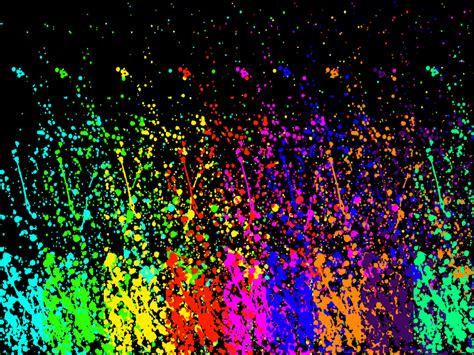 Rainbow Paint Splatter By Okamilover1730 On Deviantart