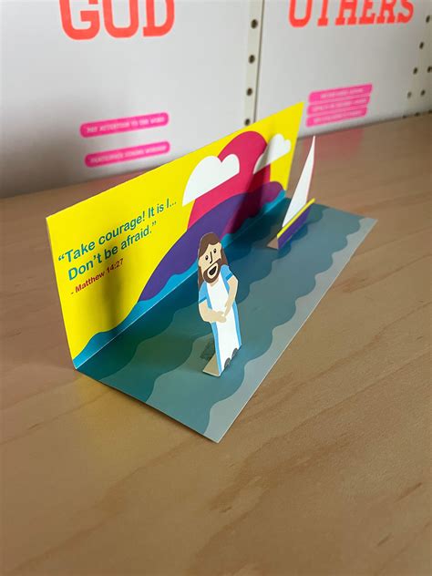 Printable Craft Jesus Walks On Water Kids Bible Study Etsy