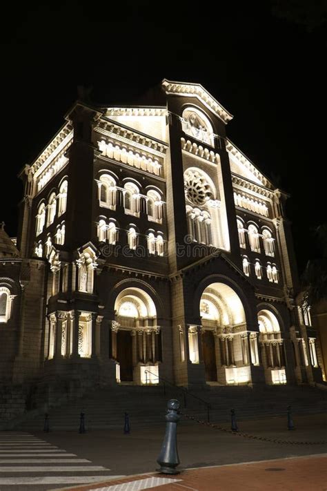 Cathedral Of Our Lady Immaculate Conception Monaco Stock Image