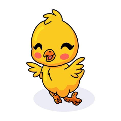 Premium Vector Cute Little Yellow Chick Cartoon