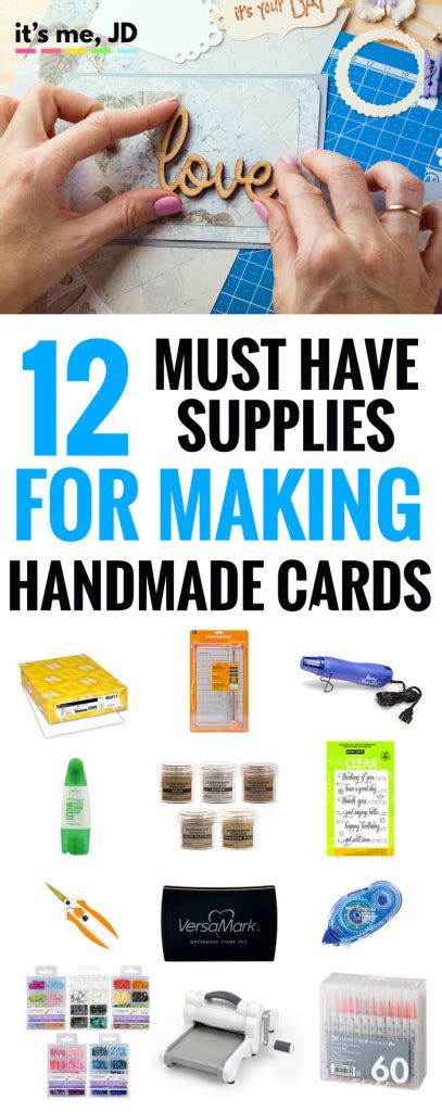 12 Must Have Supplies For Card Making Crafts 101
