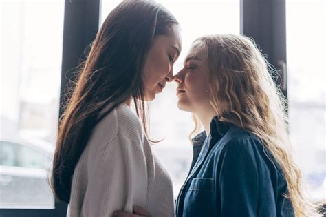 Free Lesbian Couple Gathered Kissing Free Photo Nohat Cc