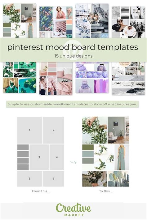 Pinterest Mood Board Templates Mood Board Template Mood Board Mood