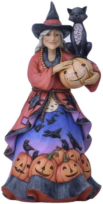 Jim Shore 6004325 Friendly Witch Cat Figurine Collectible