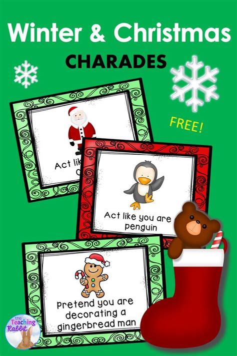 Students Will Enjoy Using These 10 Free Christmas And Winter Charades