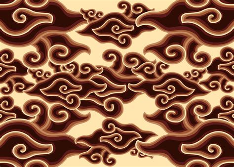 Brown Pattern Megamendung Batik Cirebon 22542267 Vector Art At Vecteezy