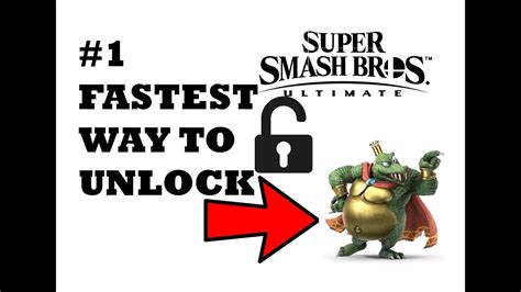 Fastest Way To Unlock King Krool Smash Bros Ultimate Youtube