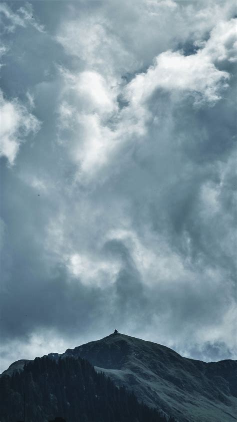 Clouds Mountains Sky Wallpaper 2160x3840