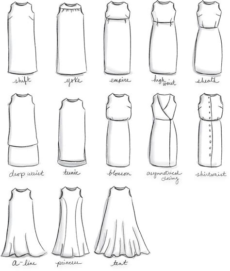 Pin By Amber Electric On Fashion Reference Dress Shapes Fashion