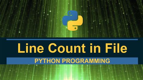 Python Line Count In A Text File Youtube